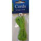 Waxed Cotton Cord 0,5 mm/5 mtr neon groen