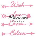Marianne Design Collectables Arrow sentiments