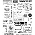 Tim Holtz Cling Stamps 7"X8.5" Field Notes