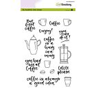 CraftEmotions clearstamps A5 - handletter - Coffee please (Eng) Carla Kamphuis 