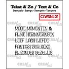 Crealies Clearstamp Tekst&Zo woord strips Momenten (NL) 4mm 