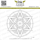 Lesia Zgharda Design photopolymer Stamp background Geometric snowflake 7.5x7.5