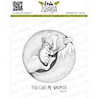 Lesia Zgharda Design photopolymer Stamp Set Sleeping fox with bunny
