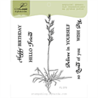 Lesia Zgharda Design Stamp gras met wortel FL079