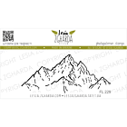 Lesia Zgharda Design photopolymer Stamp Mountain tops 