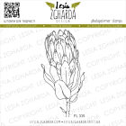 Lesia Zgharda Design Stamp Protea flower on a stalk 