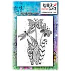 Rubber Art Dance stamp Fly Fly Flowers