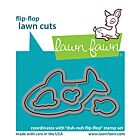 Lawn Fawn dies duh-nuh flip-flop - lawn cuts
