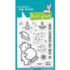 Lawn Fawn 3x4 clear stamp set little snow globe: bear