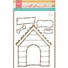 Marianne Design Stencil Doghouse by Marleen 149x210mm 