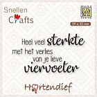 Nellies Choice Clearstamp - Text (NL) - Dieren condoleance nr.3 59x32mm 
