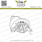 Lesia Zgharda Design Stamp "Crab hermit in shell"