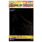 Tim Holtz Alcohol Ink Cardstock 5"X7" 10/Pkg Black Matte