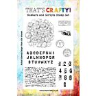 That's Crafty! Clearstamp A5 - Numbers and Scripts 105001     