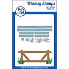Whimsy Stamps Slimline Fence Die Set 