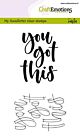 CraftEmotions clearstamps A6 - handletter - you got this (Eng) 