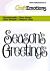 CraftEmotions clearstamps 6x7cm - Tekst Seasons Greetings- EN